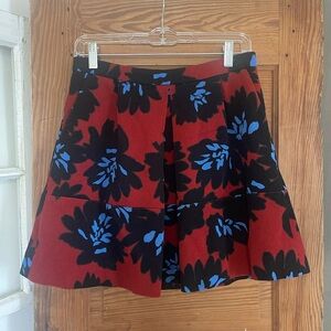 J. Crew firework floral print skirt